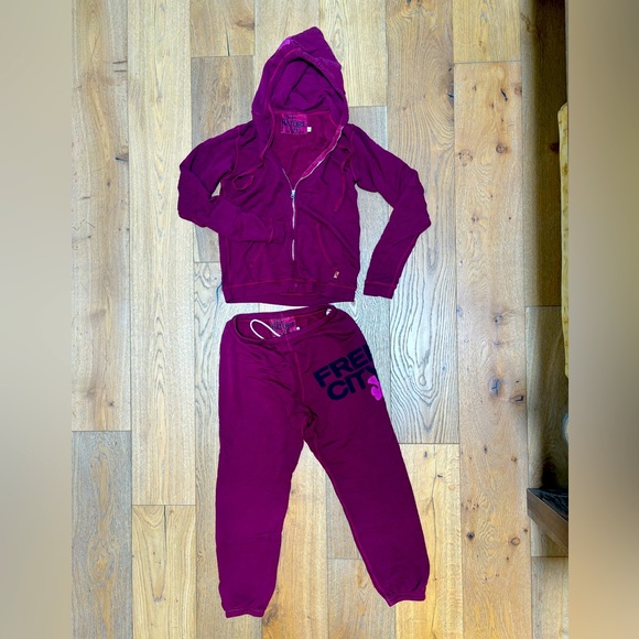Freecity Supershop full zip hoodie and sweats - Picture 1 of 4